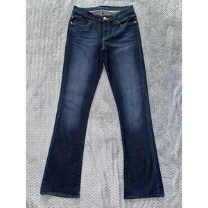 Rock‎ Republic Kasandra Bootcut Jeans Dark Wash Gold Stitching Denim Size 10